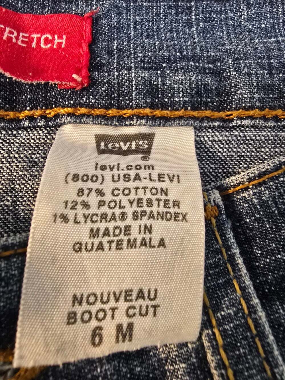 Levi's 515 Nouveau Boot Cut Stretch Jeans Size 6M - Picture 3 of 5